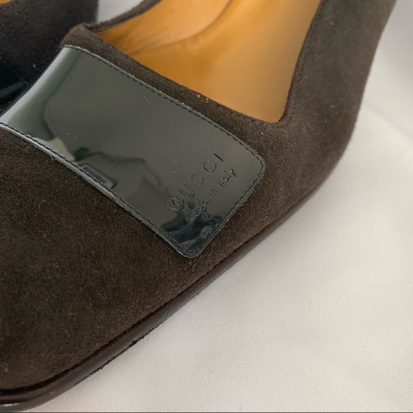Authentic GUCCI Suede Low Heels - Picture 4 of 6